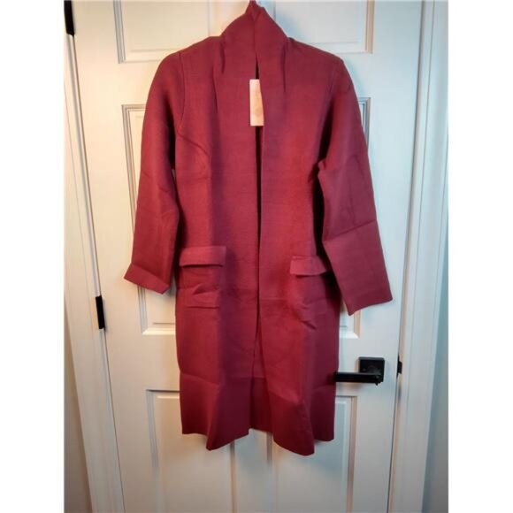 Women's Open Front Long Cardigan Sweaters, Brown - Picture 7 of 7